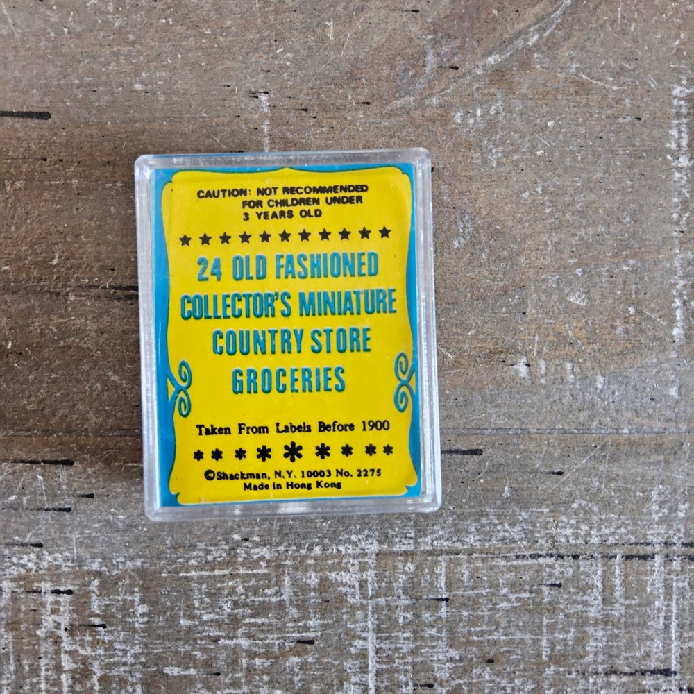 Shackman Miniature Country Store Groceries Multi Vintage Cans Dollhouse Vintage